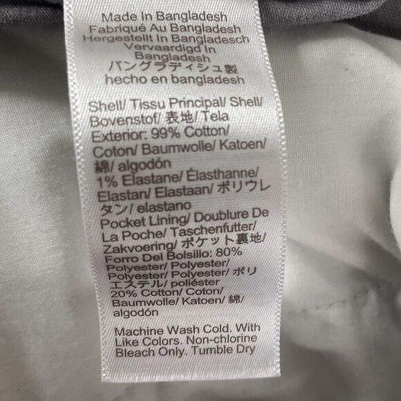 J.CREW Pants Men 29 x 30 Straight Fit Chino Gray Cotton Blend H3186 - Picture 14 of 16